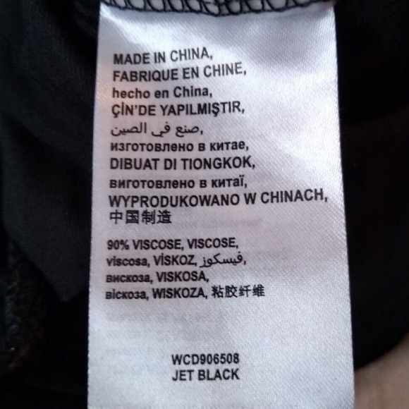 90's bebe Dress Faux Wrap Black Rhinestone 90s SZ XL NWT - Picture 6 of 9